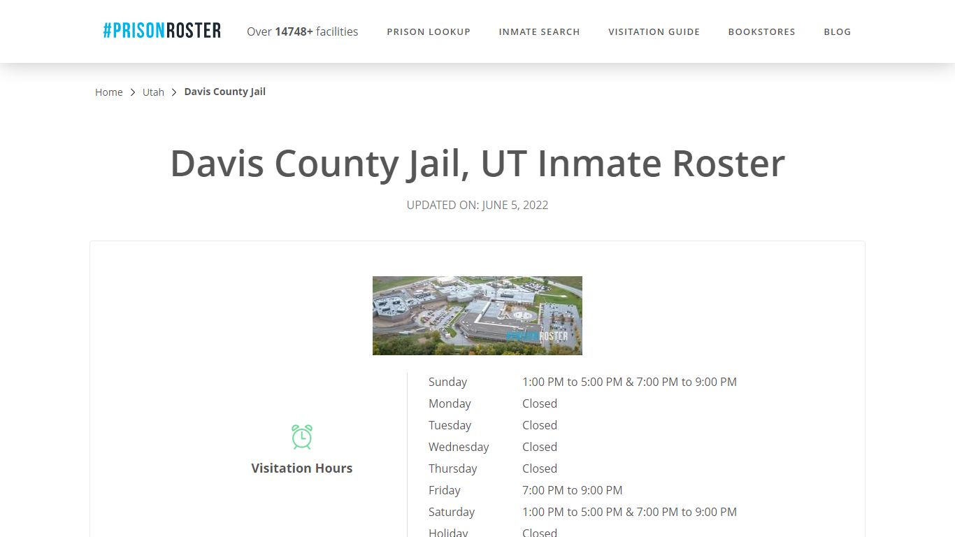 Davis County Jail, UT Inmate Roster